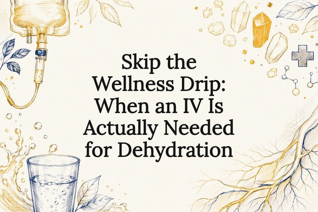 Skip the Wellness Drip: When an IV Is Actually Needed for Dehydration
