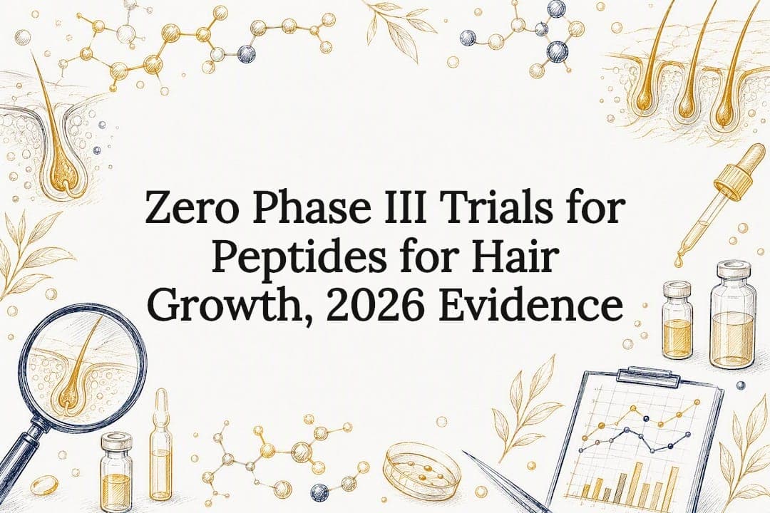 Zero Phase III Trials for Peptides for Hair Growth, 2026 Evidence