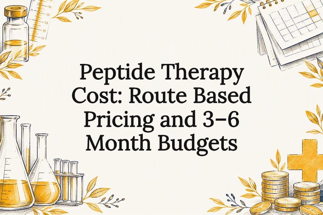 Peptide Therapy Cost: Route Based Pricing and 3–6 Month Budgets