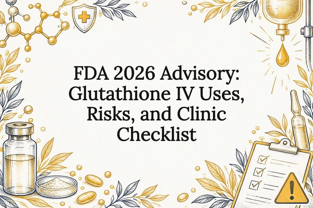 FDA 2026 Advisory: Glutathione IV Uses, Risks, and Clinic Checklist