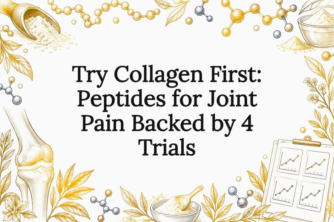 Try Collagen First: Peptides for Joint Pain Backed by 4 Trials