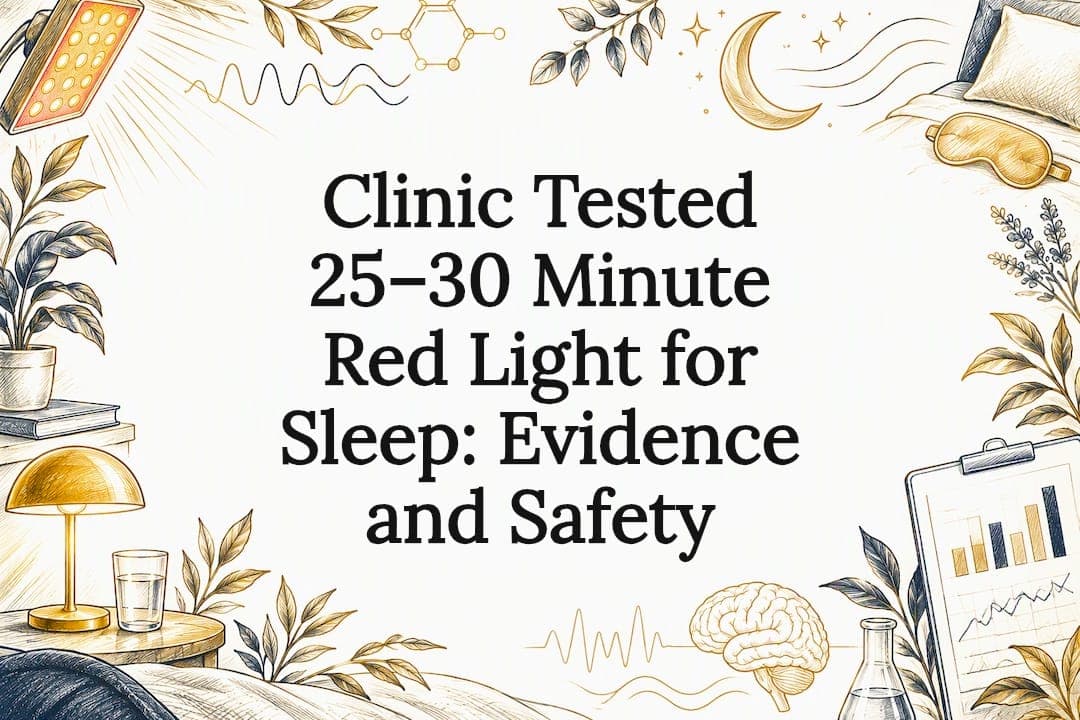Clinic Tested 25–30 Minute Red Light for Sleep: Evidence and Safety
