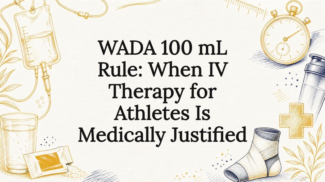 WADA 100 mL Rule: When IV Therapy for Athletes Is Medically Justified