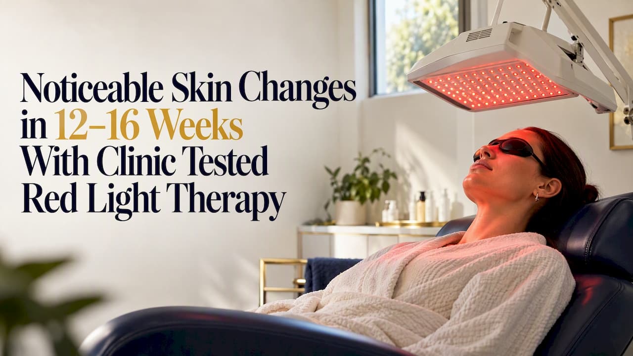 Noticeable Skin Changes in 12–16 Weeks With Clinic Tested Red Light Therapy