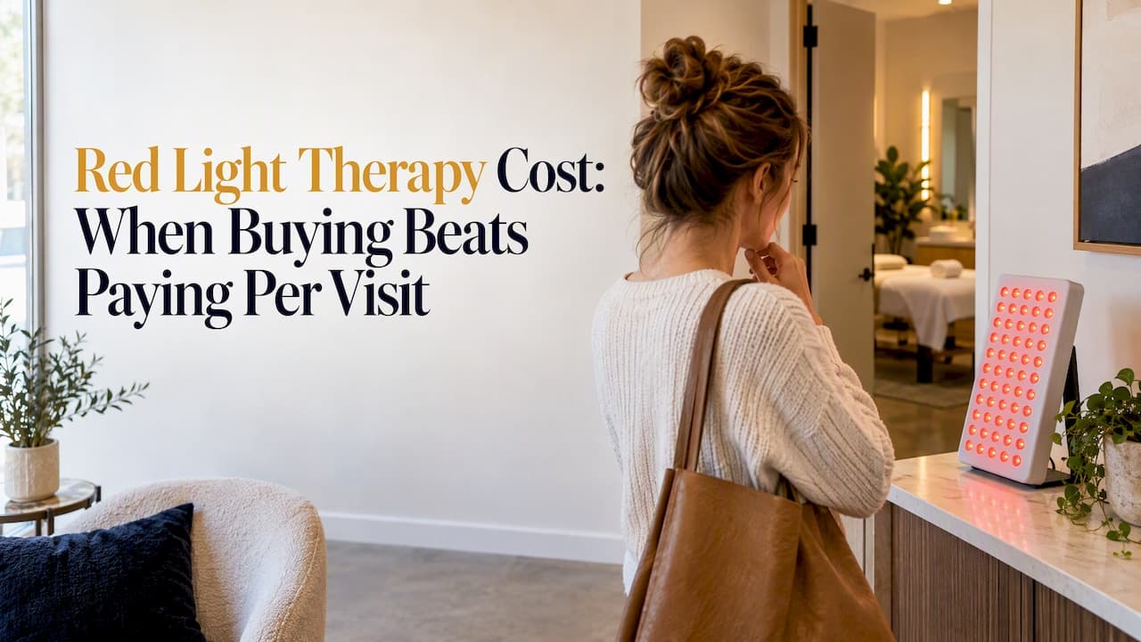 Red Light Therapy Cost: When Buying Beats Paying Per Visit