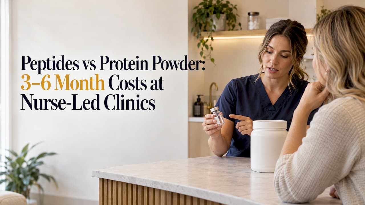 Nurse Led Clinics: Peptides vs Protein Powder and 3–6 Month Costs
