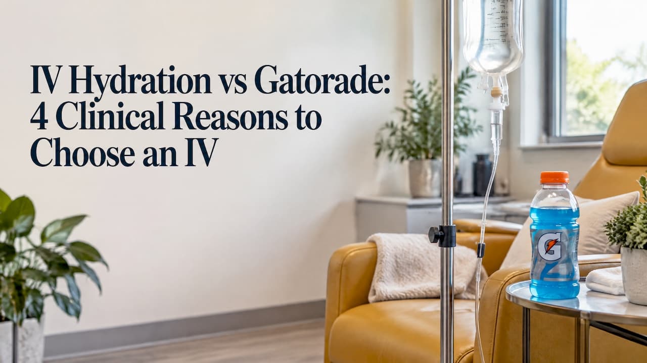 IV Hydration vs Gatorade: 4 Clinical Reasons to Choose an IV