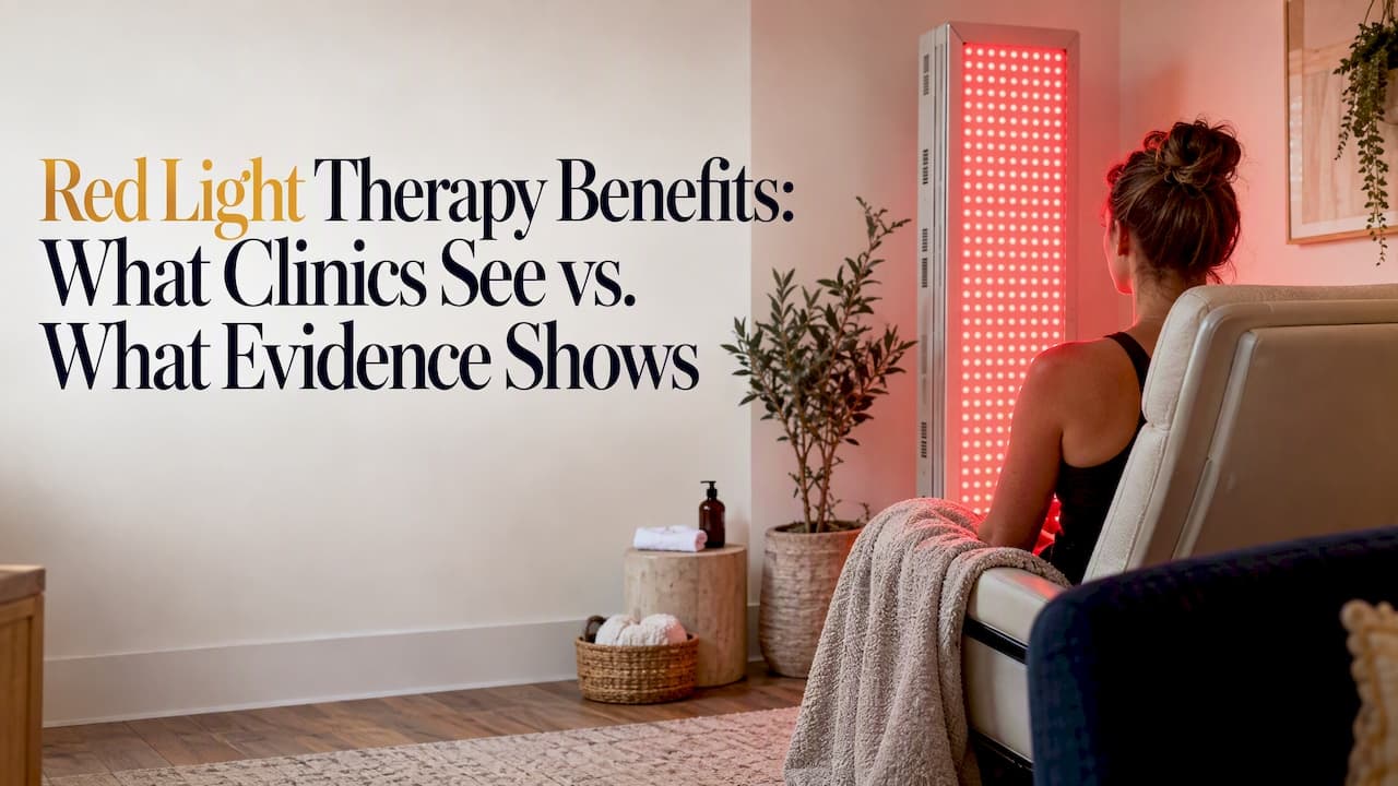 Red Light Therapy Benefits: What Clinics See vs. What Evidence Shows