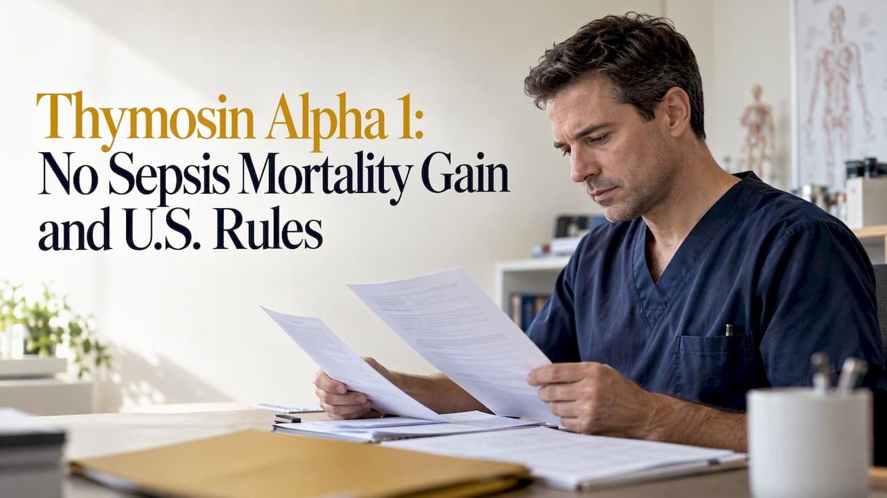 Thymosin Alpha 1 Benefits: No Sepsis Mortality Gain, U.S. Rules