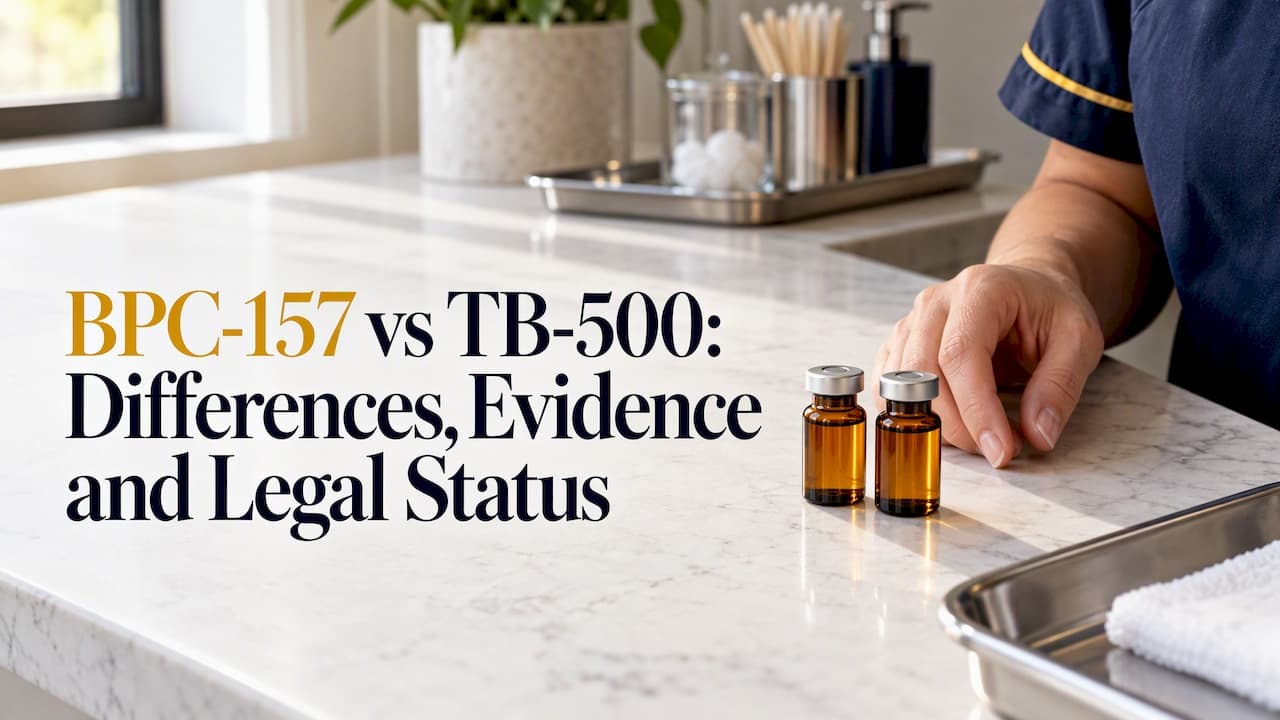 BPC-157 vs TB-500: Differences, Evidence and Legal Status