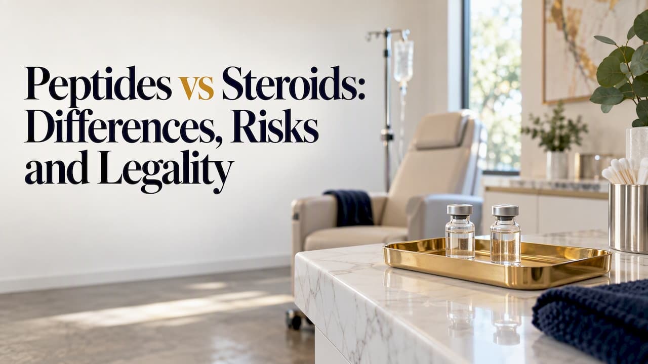 Peptides vs Steroids: Differences, Risks and Legality